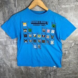Blue Minecraft Periodic Table T-shirt‎ Kids Large 10-12 #Minecraft #Gaming